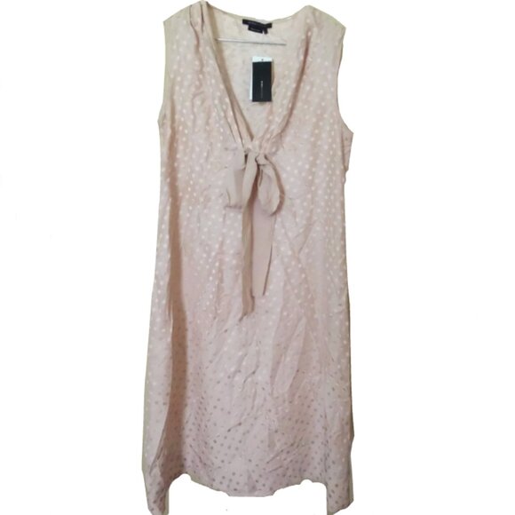 Beautiful BCBGMaxazria Parfait Sleeveless Silk Polka Dot Dress - Picture 6 of 15